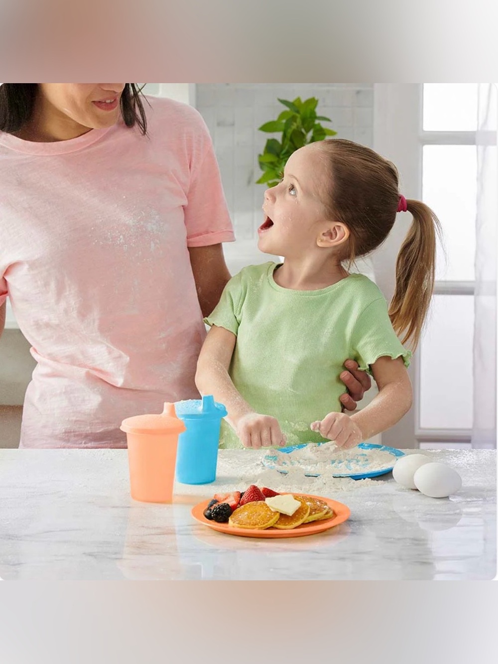 Tupperware Classic Bell Tumbler & Sipper Seals 4pc Set - In Orange/Peach & Blue